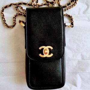 Chanel Caviar Crossbody Phone Purse